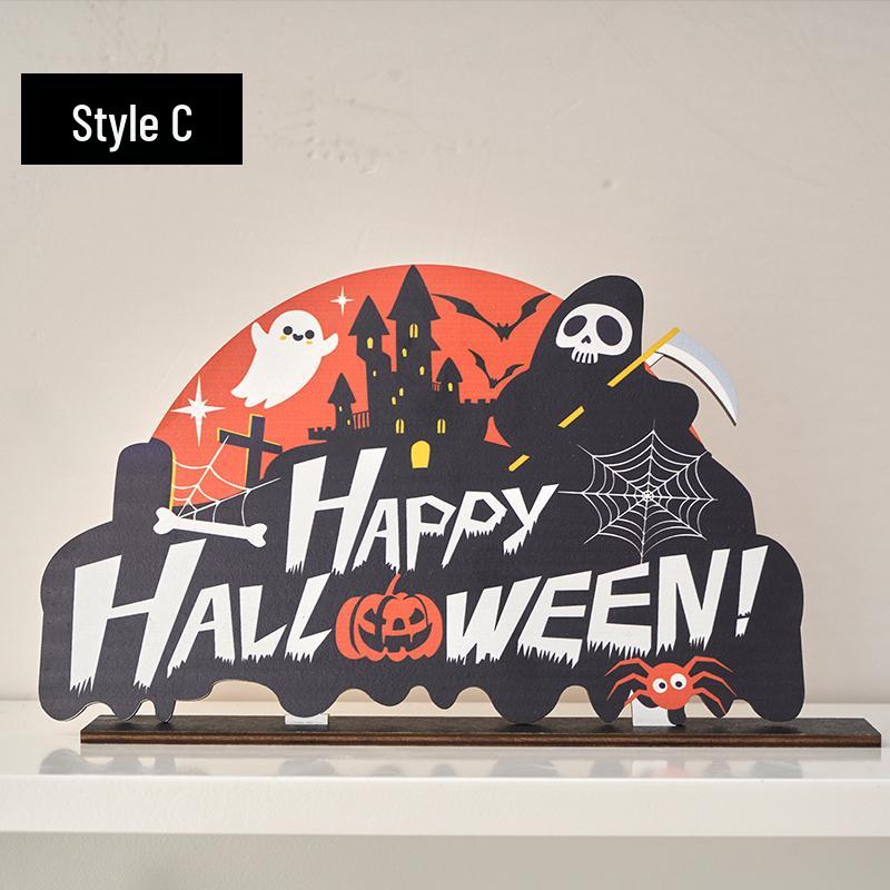 Halloween Cartoon Pumpkin Desktop Ornaments: Creative Decorations for Festive Scenes and Photo Props