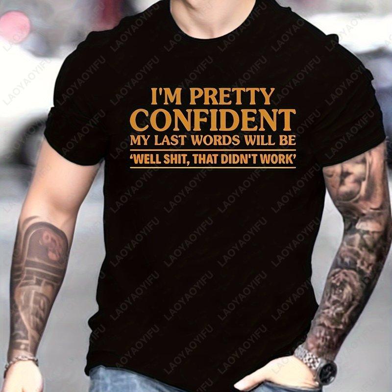 Cotton Men Oversized Tshirt Print Mens Graphic Design Crew Neck Tshirt Casual Comfy Tees Tshirts for Summer Streetwear
