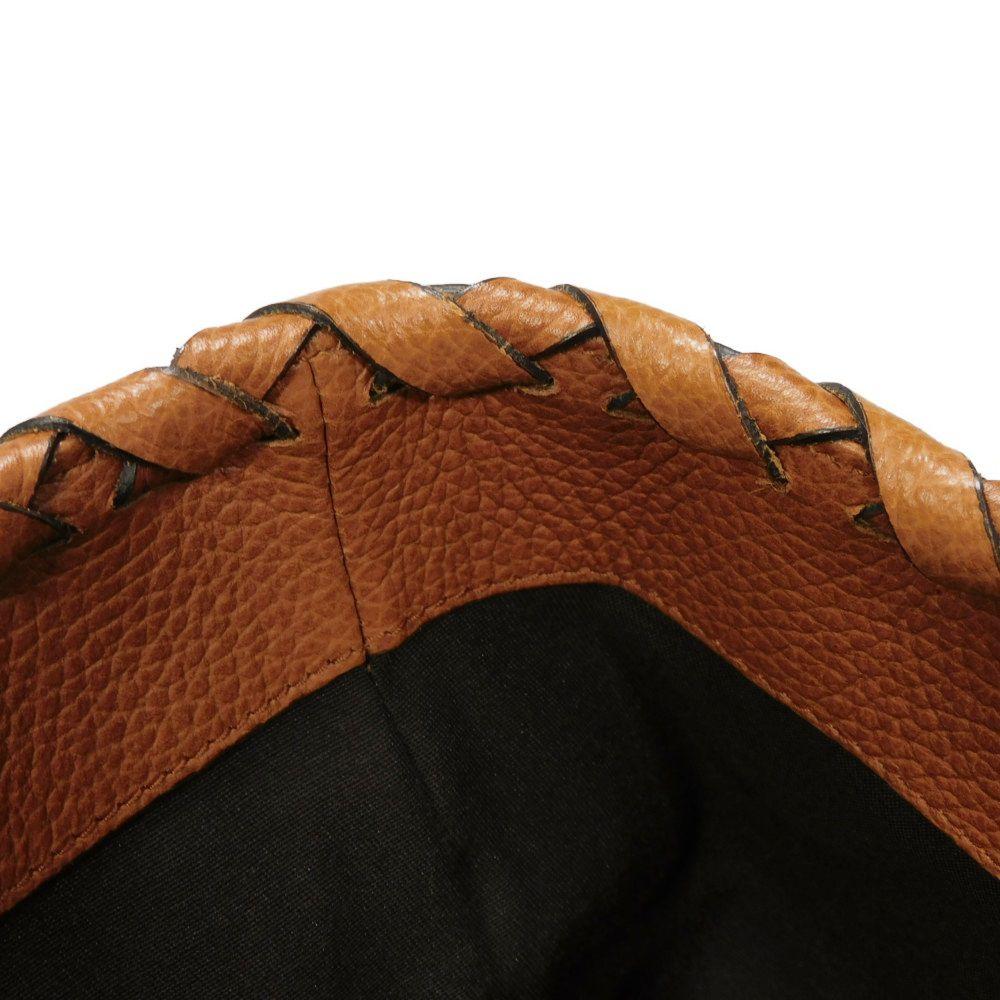 Used 9539 Bamboo Tassel Large Tote 354666 7924 Calfskin Woven Shoulder Bag Charm Brown Unisex from Japan AUTHENTIC