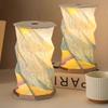 Creative Art Starry Night Light Starry Sky Pattern Origami Lamp Led Table Lamp  Christmas Gift