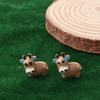 10pcs Cute Craft Cow DIY Accessories Animals Figurines Micro Landscape Miniatures Fairy Garden