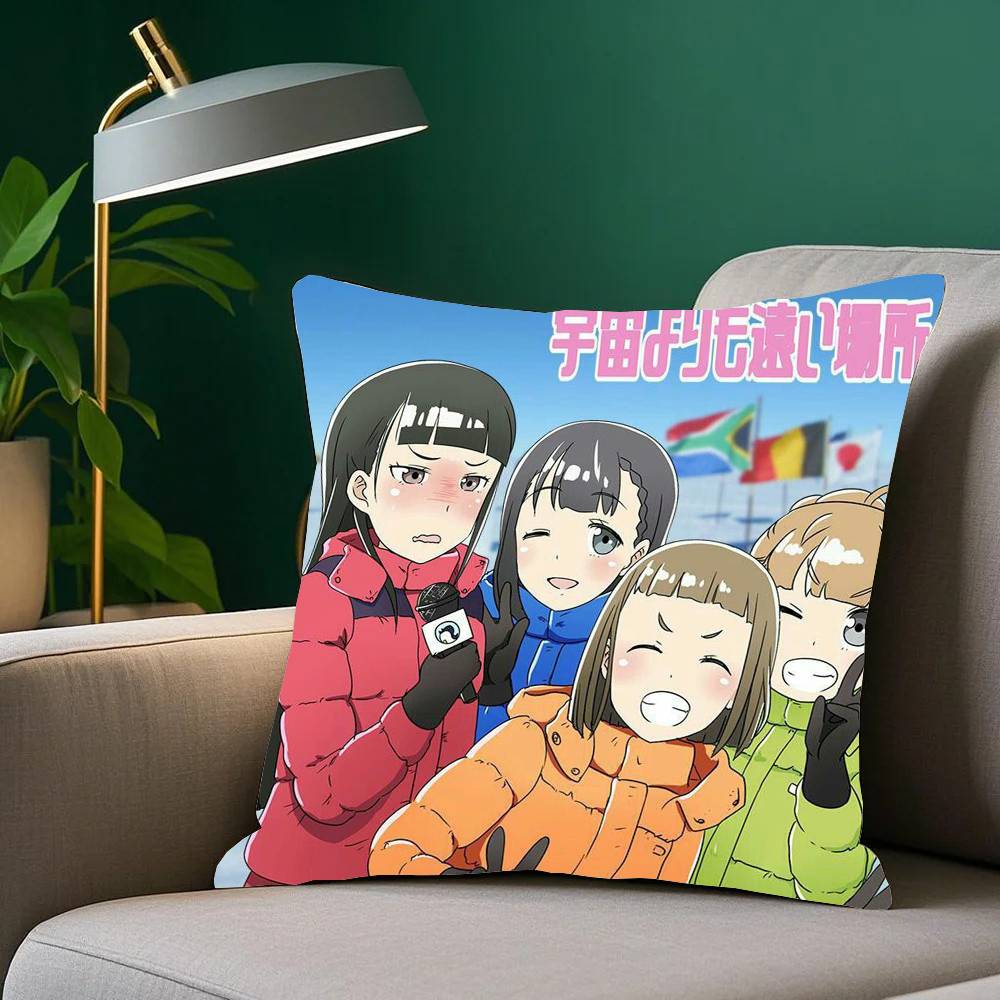 A Place Further Than The Universe Anime Pillow Case Home Decor Throw For Sofa Bed Car Room Decor Gift Idea