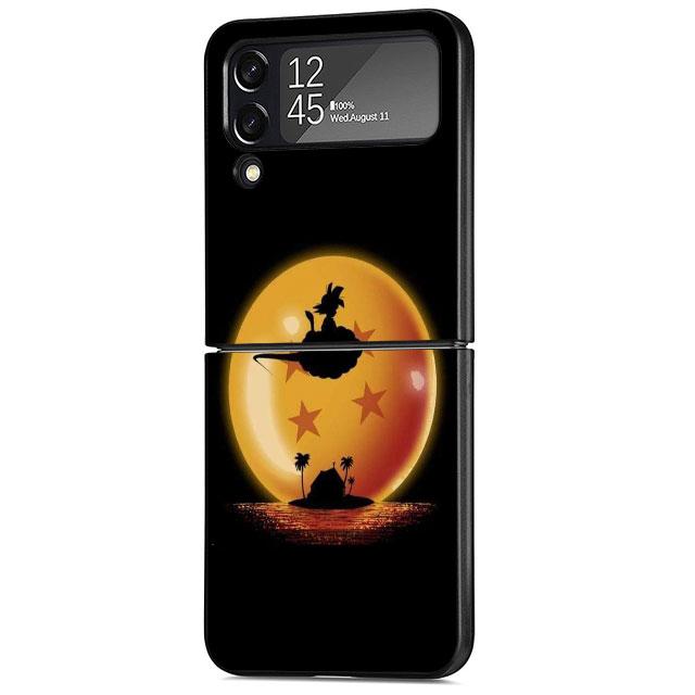 Dragon Anime Logo Case for Samsung Galaxy Z Flip 3 5G ZFlip Z Flip 4 ZFlip3 Zflip Flip4 Flip3 Black Cases Cover