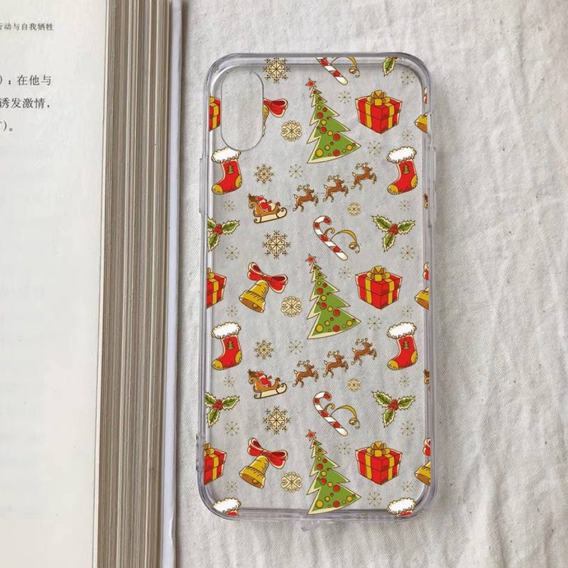 

New Year Merry Christmas Phone Case for iPhone 11 12 13 mini pro XS MAX 8 7 6 6S Plus X 5S SE 2020 XR case iphone 7 or 8
