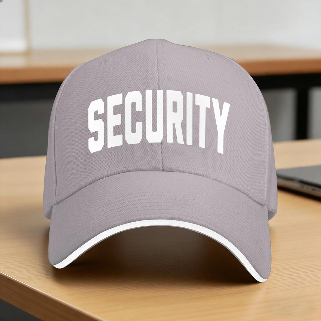 Sommer Security Logo Baseballkappe Outdoor Sport Figurbetont Retro Custom DIY Sonne Hip Hop Hüte FeUnisex Unisex Verstellbar Baseballkappen
