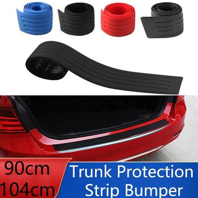 90/104cm Bande de Porte de Coffre de Voiture Caoutchouc Accessoire Auto Protecteur de Plaque de Seuil de Voiture Anti-collision Rayure Bande Protectrice de Voiture