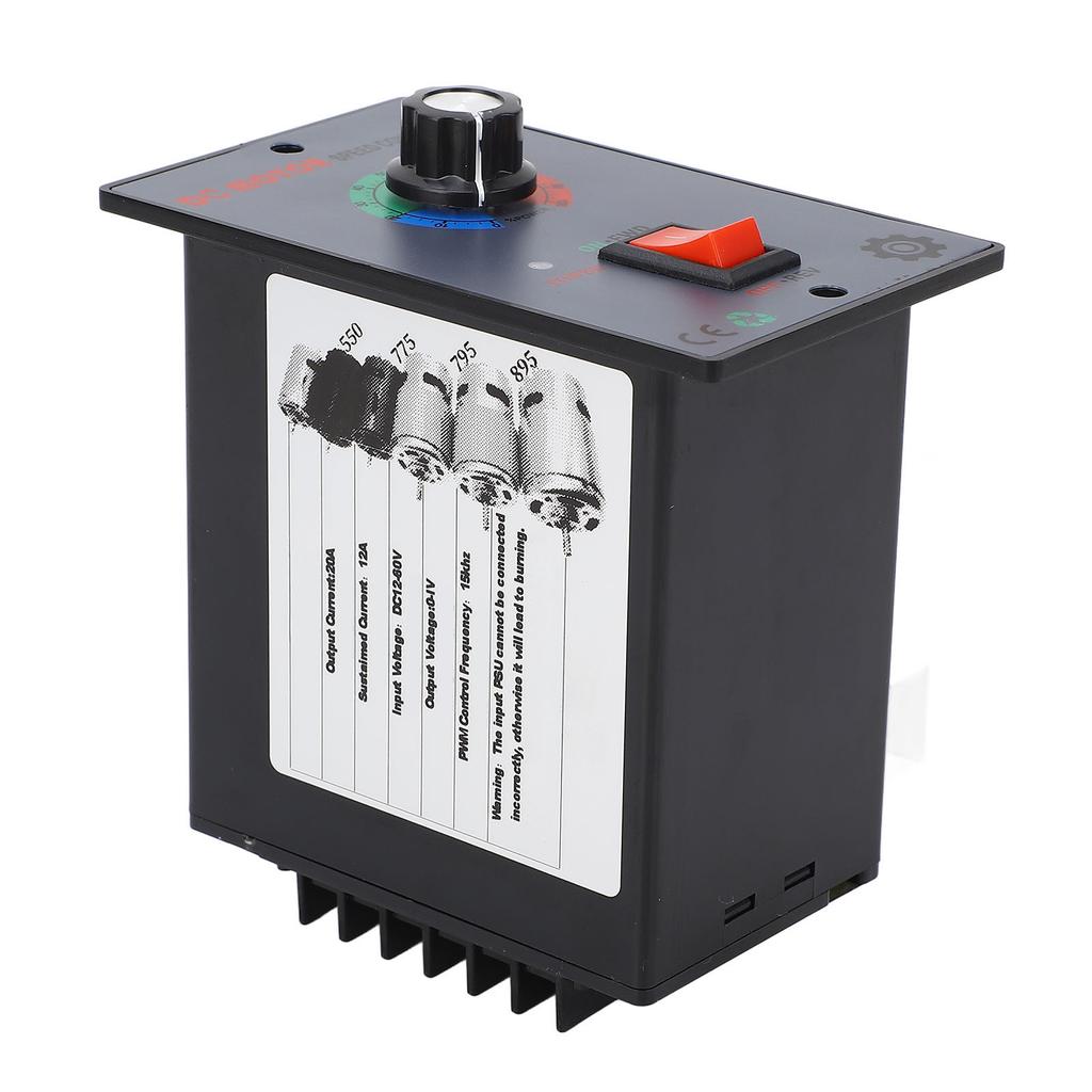Direct Current Motor Speed Controller 12‑60V 20A Variable Output Control Switch for 550 775 795 895