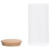 VidaXL Pots de conservation en verre couvercle en bambou 4 pcs 1200 ml
