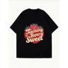 Teaching Is Berry Sweet Strawberry Print T-Shirt White Casual Wear For Teachers And Students