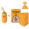 Orange Capsule Toilet Outdoor Thick Cleaning Portable Feces Bag Cute Pet with Fragrance Cleaning Supplies Hanging Buckle Pet Supplies Garbage Bag