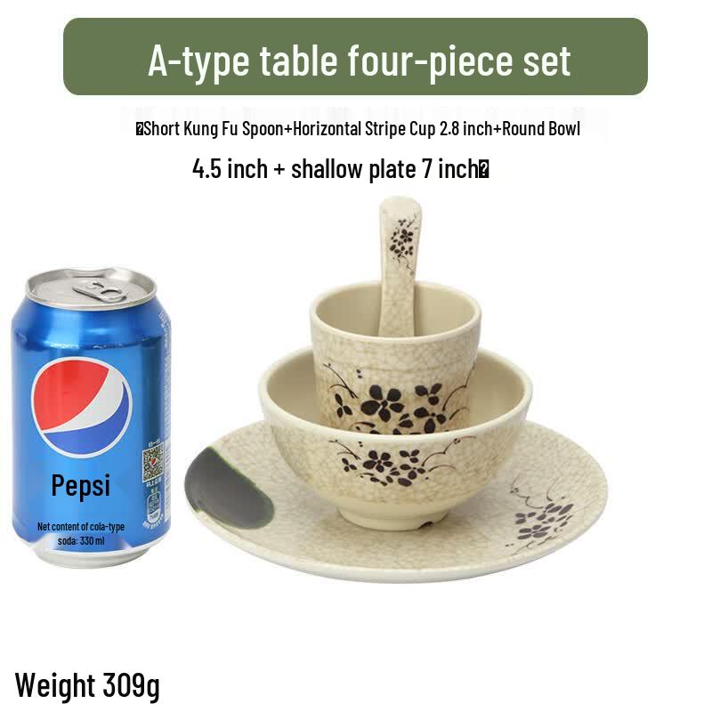 Qianxing Green Lotus Melamine Dinnerware Set