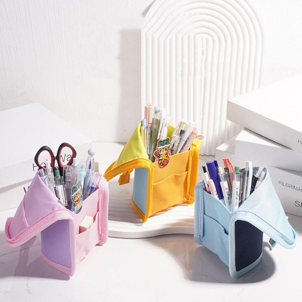 Simple Pencil Case Creative Storage Bag Pen Organizer Stationery Bag  Primary and Secondary School