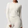 Fashion Nude Feel Beauty Back Cross Bubble Wrap Sports Bra High Waist Hip Lift Pocket Sports Yoga Pants Fitness Suit Women