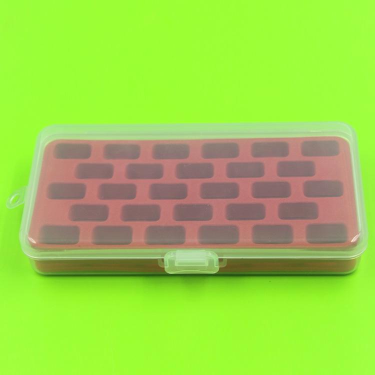 

Thickened 28-Grid Bobbin Storage Box with Sponge Insert for Sewing Tools