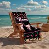 Custom Name Ultra-Soft Beach Towel with Axolotl Theme,Ideal for Pool - Camping, Diving - Perfect Travel Essential, Vibrant Beach Towel.