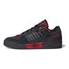 adidas Originals Forum Exhibit Low Denim Leather Comfortable Low-Top Sneakers Unisex Sneakers Black Red HQ8417