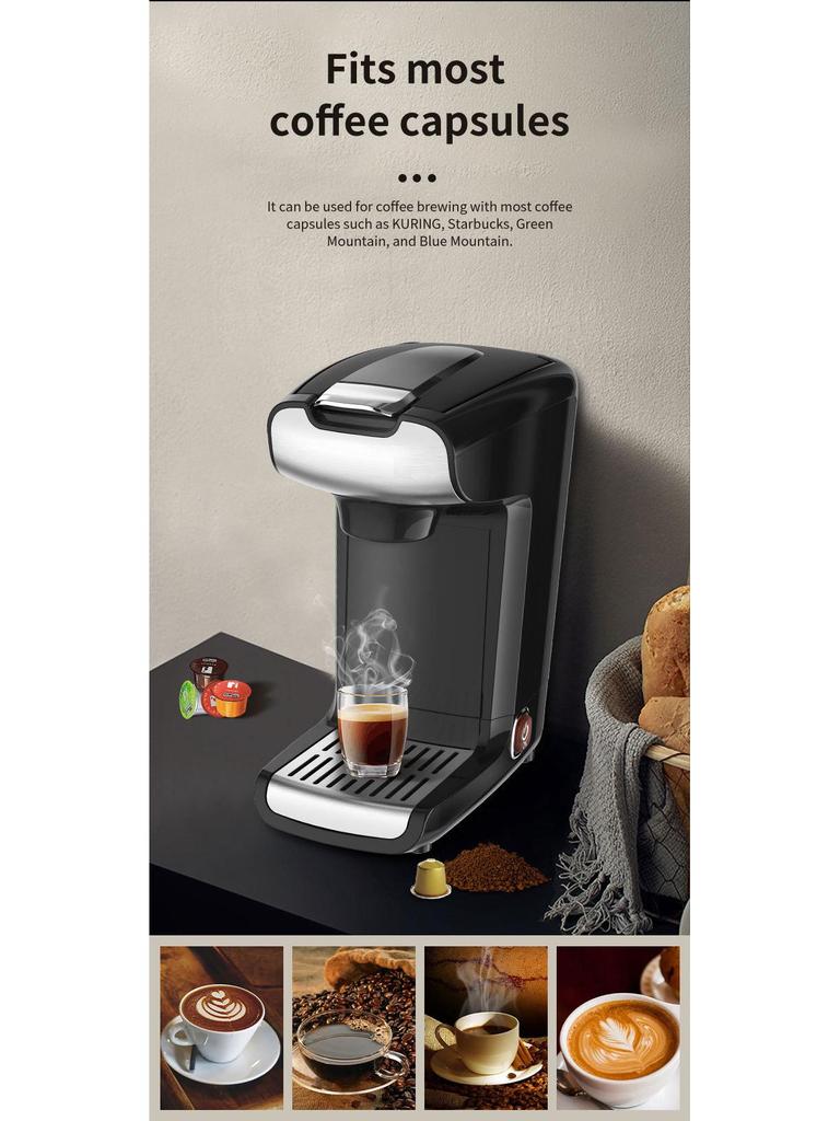 300ML Single Serve Electric Capsule Espresso & Drip Coffee Maker