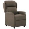 Reclining Chair Taupe 66.5 X 94 X 101.5 Cm Polyester