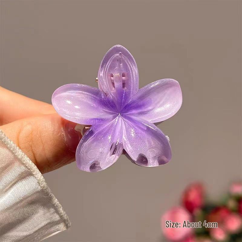 Vintage Damen Mehrfarbige Frangipani Fee Haarspange