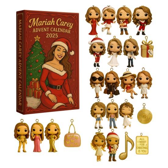 

Christmas Advent Calendar 24-Day Countdown Box Multifunctional Decoration for Kids Holiday Fun Excitement B