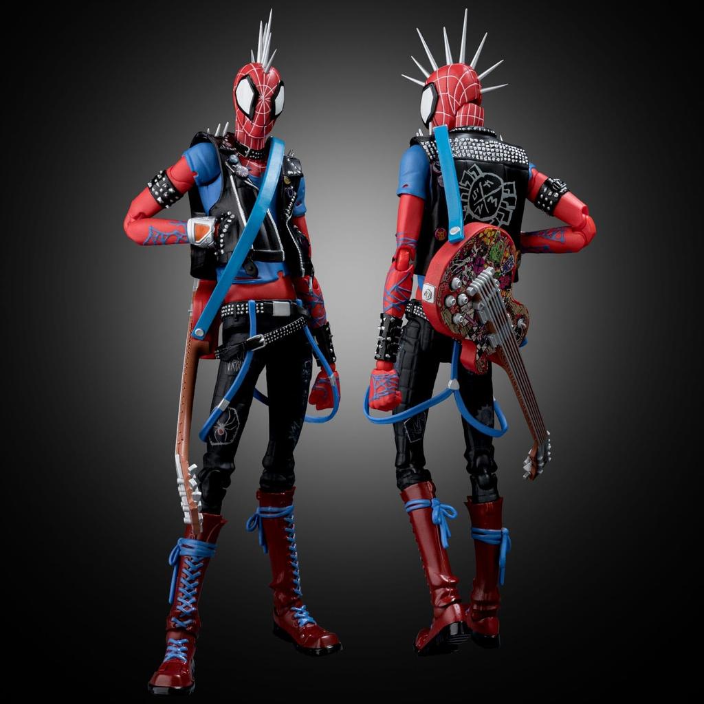 Across the SV Action Approximately 180mm PVC ABS Painted Action Figure Spider-Man Spider-Verse Spider-Punk, &