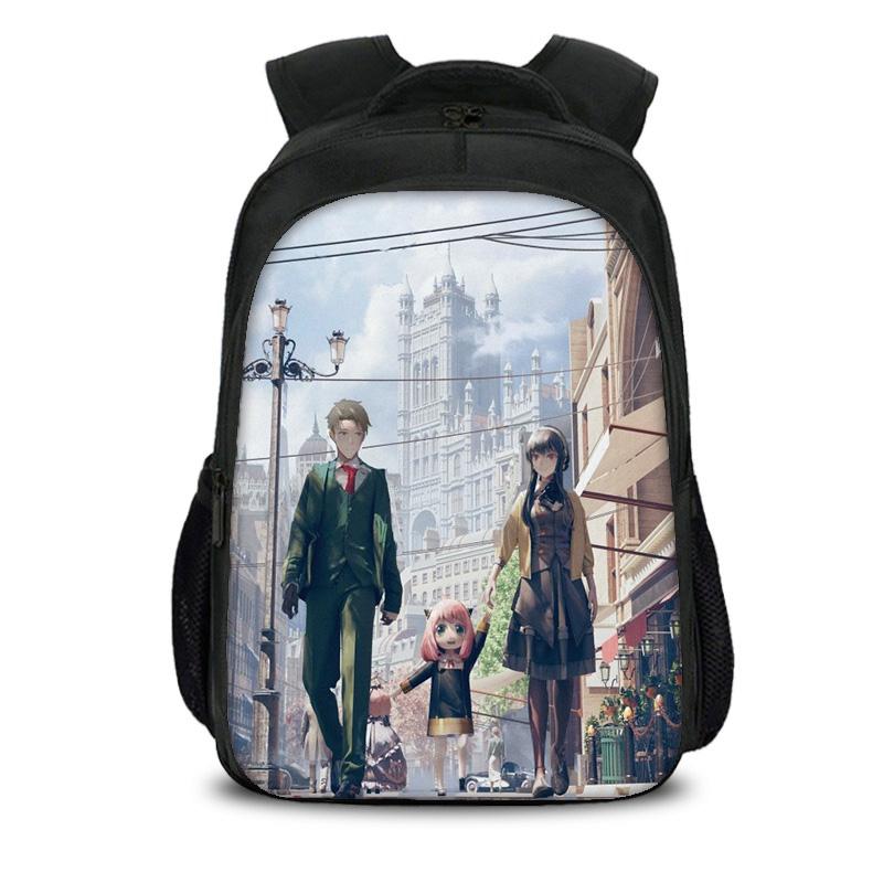 SPY×FAMILY Double Layer Backpack Durable, Trendy, Versatile, Large Capacity Cartoon School Boy and Girl Birthday Best Gift