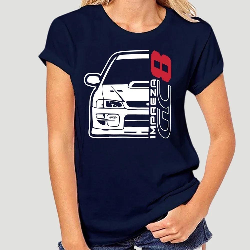 New Men T Shirt Fashion Men Brand Fitness Slim Fit Japan Car Impreza Gc8 T-Shirt Printing Shirt Men Cotton Tees Streetwear 3511X