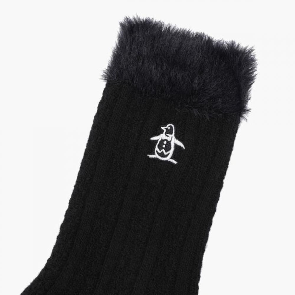 MunSingwear Women S Fur Mix Wool Quarter SockS Black mr322lSo92