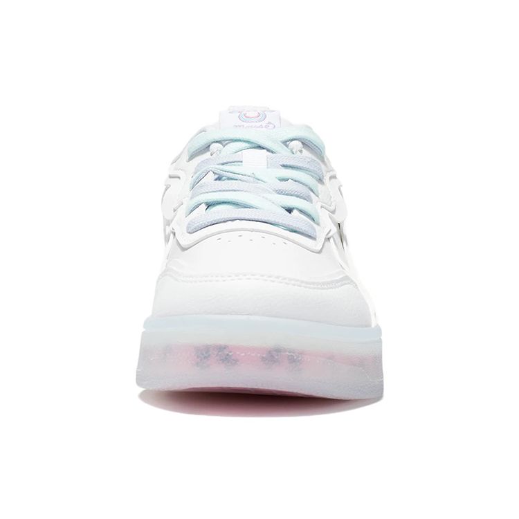 Li Ning Disney X  Collaboration Series Non-Slip Durable Lightweight Low-Top Skate Shoes Women sneaker White AGCS020-2