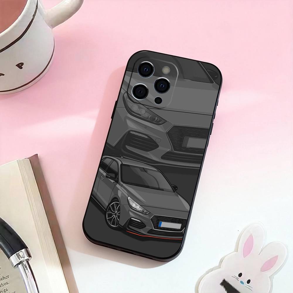 I30N Blue Cars   Phone Case For iPhone 17,16,15,14,13,12,11 Plus,Pro,Max,XS Silicone Soft Cover iPhone16
