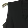 OLD ENGLAND Made In Japan No Sleeve V Neck Long Dress 36 Black Women Used