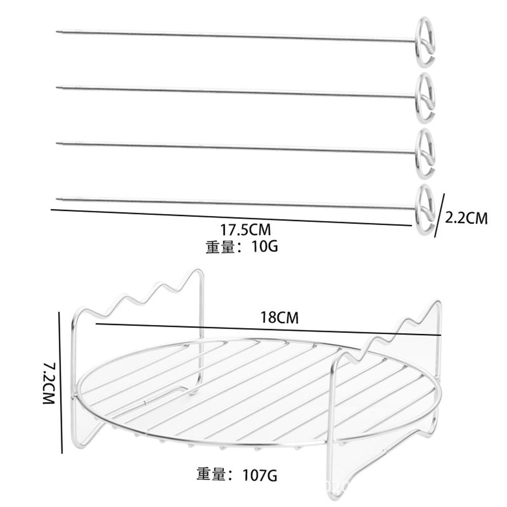 

Аэрофритюрница Подставка из нержавеющей стали и решетки для готовки на пару Инструменты для аэрофритюрницы Противень для выпечки Гриль для барбекю Аксессуары для выпечки Кулинарные инструменты