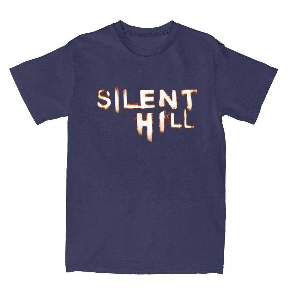 Men's Silent Hill Game T-Shirts Horror Cotton Tees Summer Y2K Funny Short Sleeve T-Shirt Short Sleeves Plus Size Loose Soft Tee