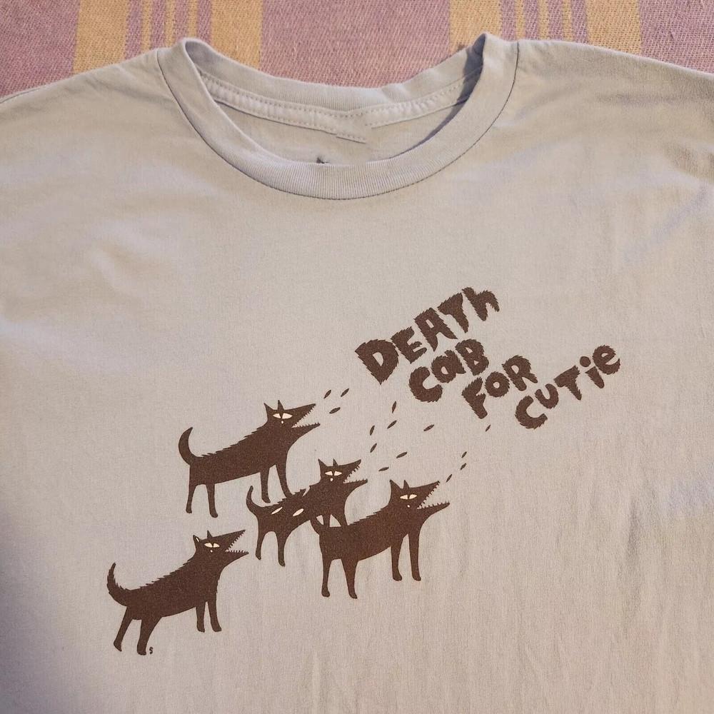Vintage Death Cab For Cutie Band T Shirt Wolves Barking Dogs 2001 GC3141 Unisex T-Shirt XL