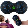 Double Massage and Fitness Ball NS-966 Black and Blue