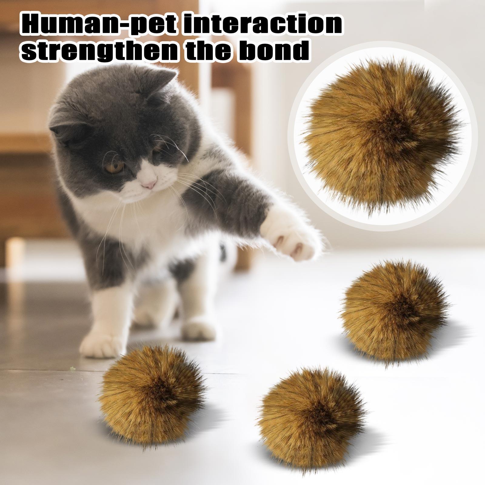 

Искусственный Мяч Мягкие Шарики Игрушка с Кошачьей Мятой Для Домашних Кошек, Моющаяся и Веселая Для Физических Упражнений и Общения One Size