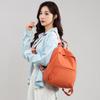 Solid Color Backpack Women's Large Capacity Nylon Bag Student Schoolbag