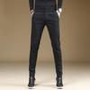 Vår og høst Nye allsidige fritidsbukser Moteabel business Rett ben Smal fot Slim fit Elastiske Herre Fritids Sportbukser