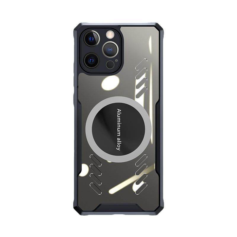 Apple 16 Metal Magnetic Cooling Mobile Phone Case Apple 14PRO Magnetic Mobile Phone Case 15PRO Breathable Case Is Suitable for