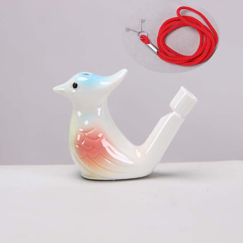 Keramisk Vattenfågel Ocarina Visselpipa - Barns Musikinstrument & Turist Hantverk