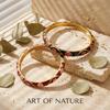 Romantic Enamel Flower Bracelet Vintage Chinese Cloisonne Bracelet  for Women