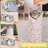 2Pcs Cat Restraint Wrap Nylon Self-Adherent Cat Grooming Wrap With Cartoon Print Anti Escape Anti Scratch Cat Nail Cutting Wrap