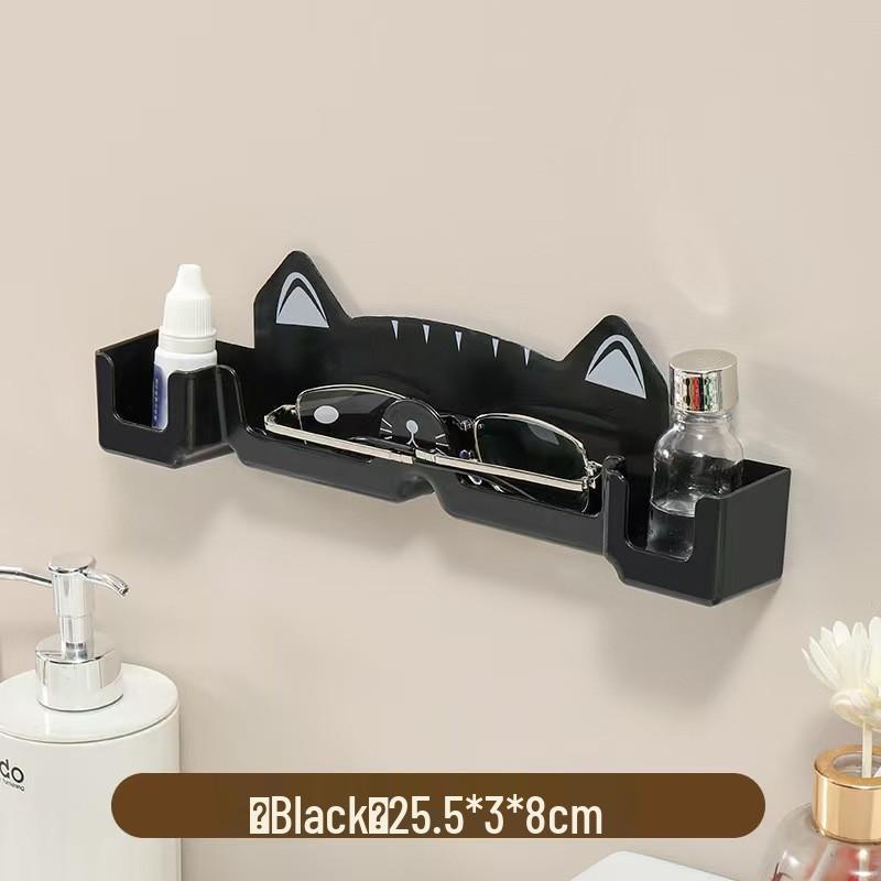 Wall-Mounted No-Drill Glasses Display Shelf for Sunglasses & Myopia Glasses