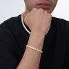 7mm 8mm S925 Sterling Silver Bezel Set Moissanite Tennis Bracelet Square Frame Round Cut Fine Jewelry  8.73-16.44 CTW