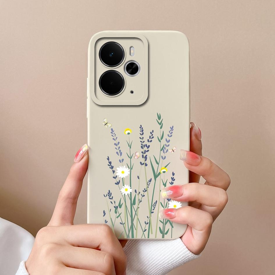 Pouzdro pro Oppo Realme Narzo 10 30 60 P3 C75x A5 Pro 14 14T 14X Luxusní pouzdra na telefon s květinovým potiskem Vysoce kvalitní nárazuvzdorný silikonový kryt pro Oppo