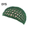 2 Pcs Nightcap Thick Yarn Crochet Elastic Hollow Out Net Multi-Purpose Mesh Cap for Sleeping Daily Wear Sleeping Hair Cap for Short To Medium Length