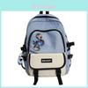 Nylon Letter Backpack For Middle School Students With Zipper Closure And Adjustable Straps