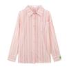 Texture Sense Sun Protection Shirt Long sleeve Stripe Shirts 2024 New Women Summer Thin Small Shirt Outerwear Top