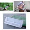 2PCS Plastic Bird Feeding Bowl Double Bird Cage Water Food Feeder Caged Plate Bird Feeder Water