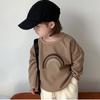 Autumn New Children's Waffle Long Sleeve Round Neck Pullover Sweater